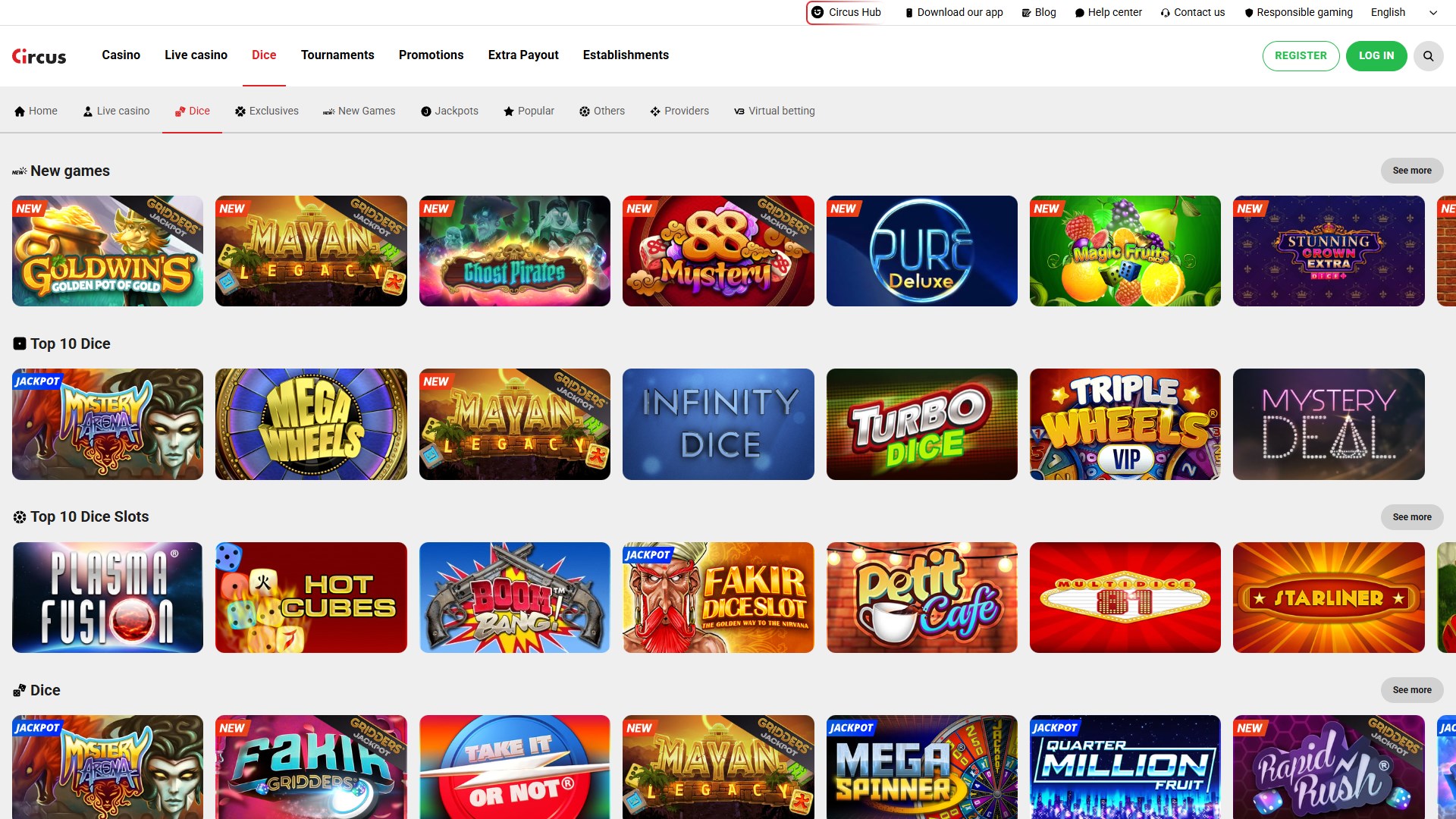Circus Casino screenshot 2