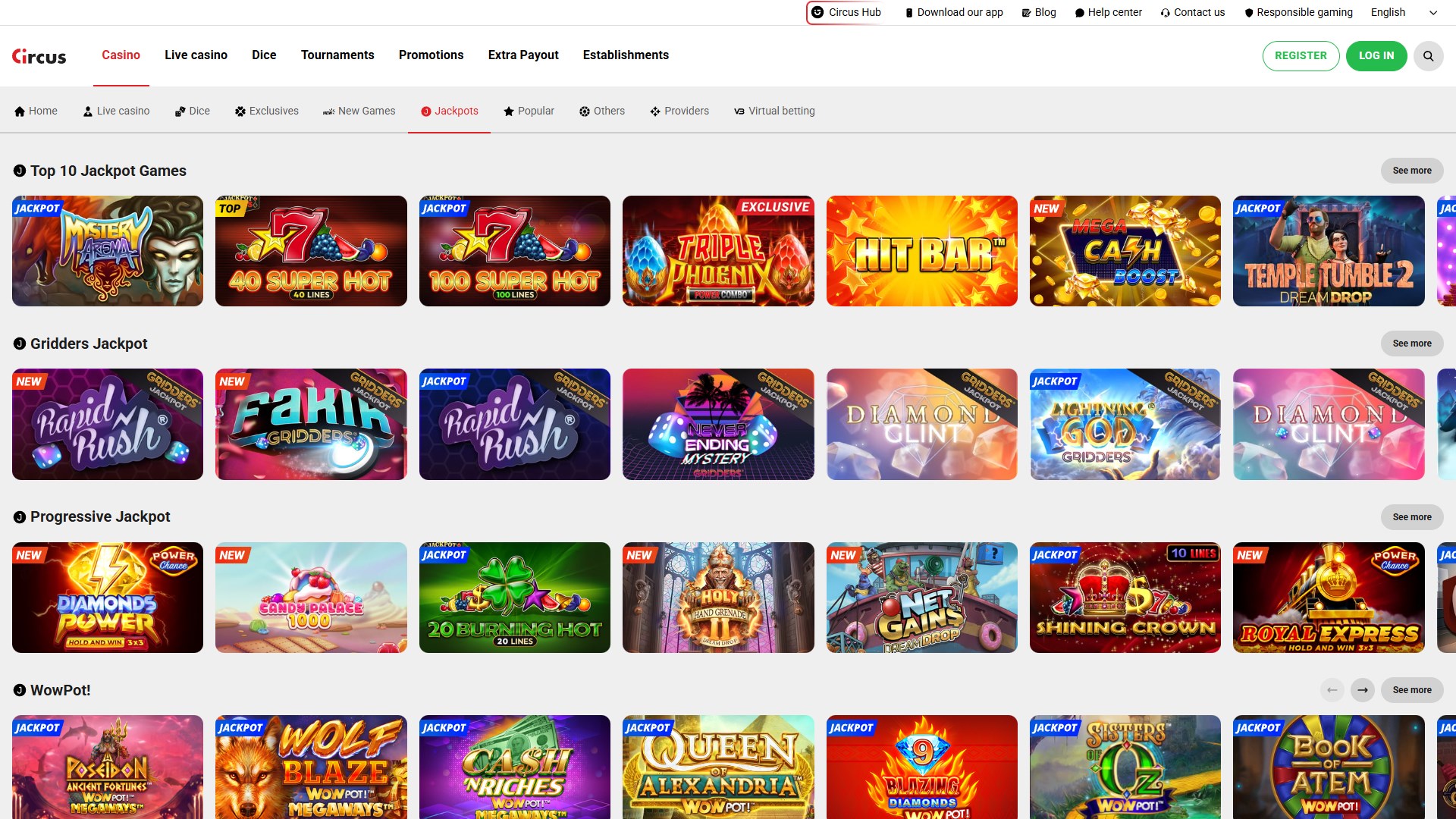 Circus Casino screenshot 4