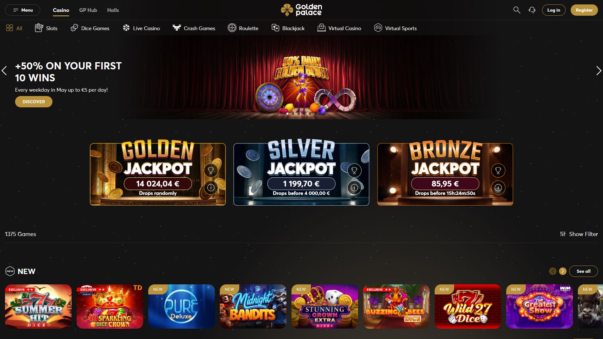 Golden Palace Casino screenshot 2