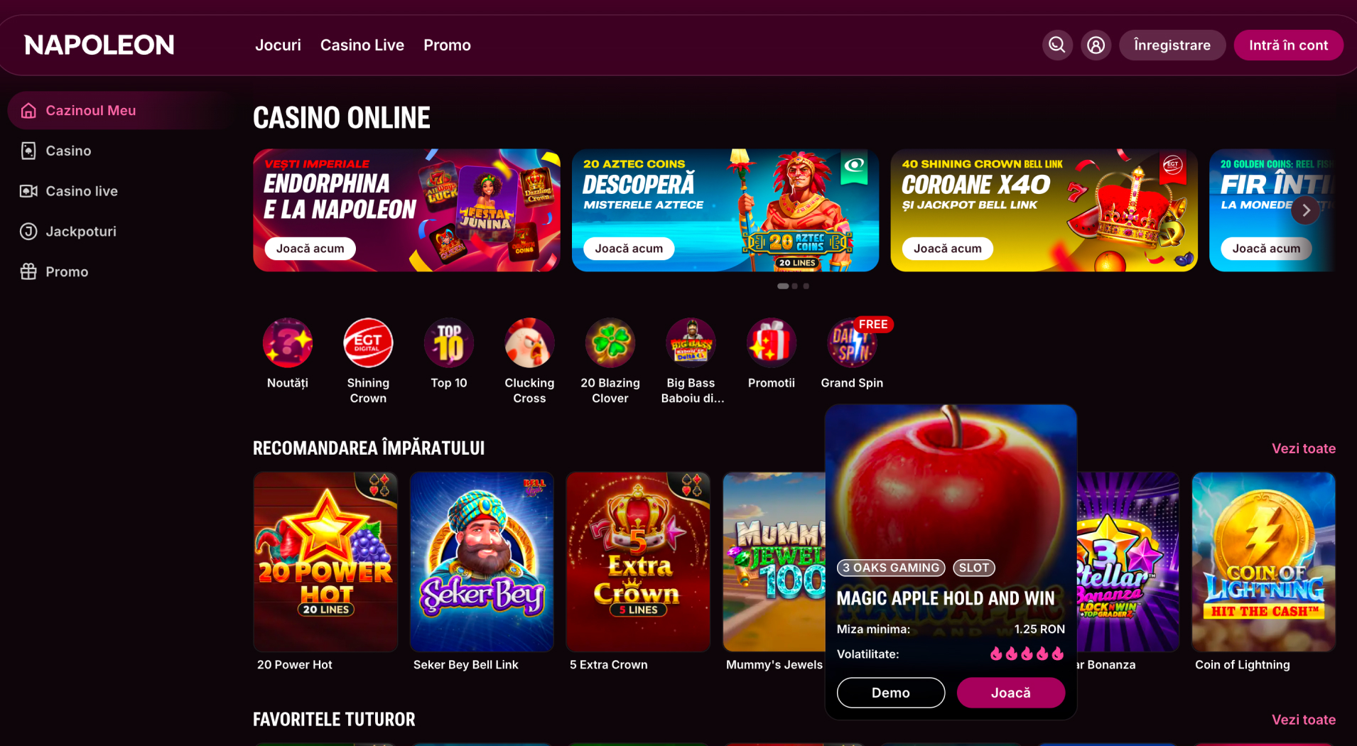 Napoleon Casino screenshot 1