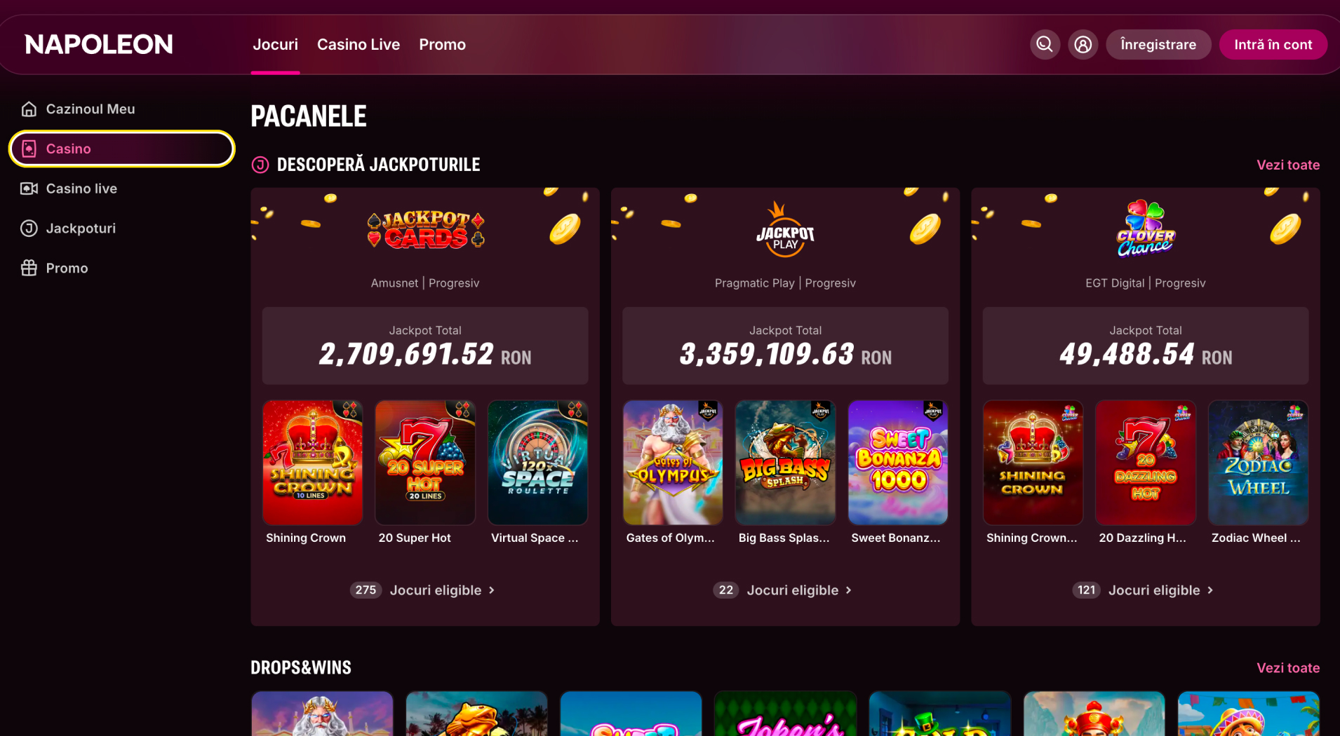 Napoleon Casino screenshot 2