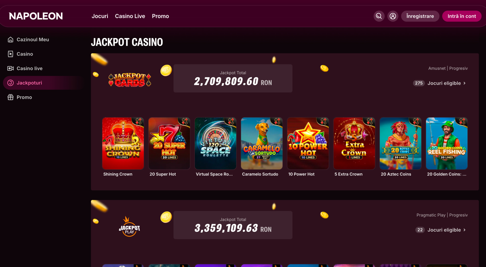 Napoleon Casino screenshot 3