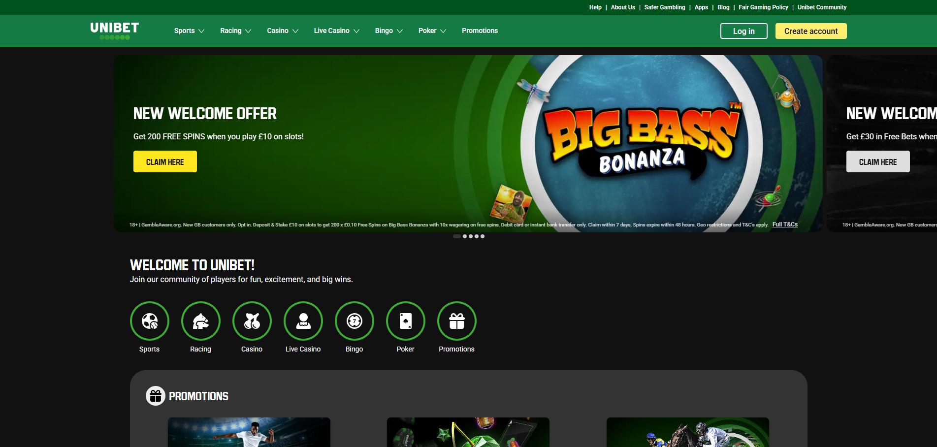 Unibet Casino screenshot 1