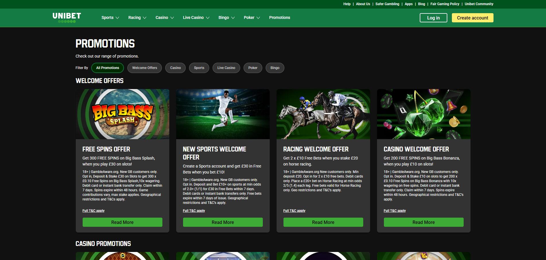Unibet Casino screenshot 3