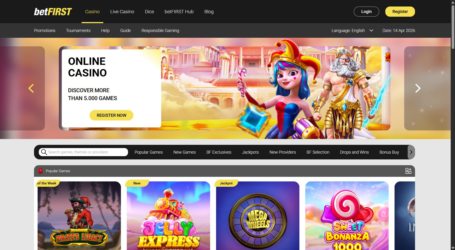 9. BetFIRST Casino- Eenvoudige online casino-instelling