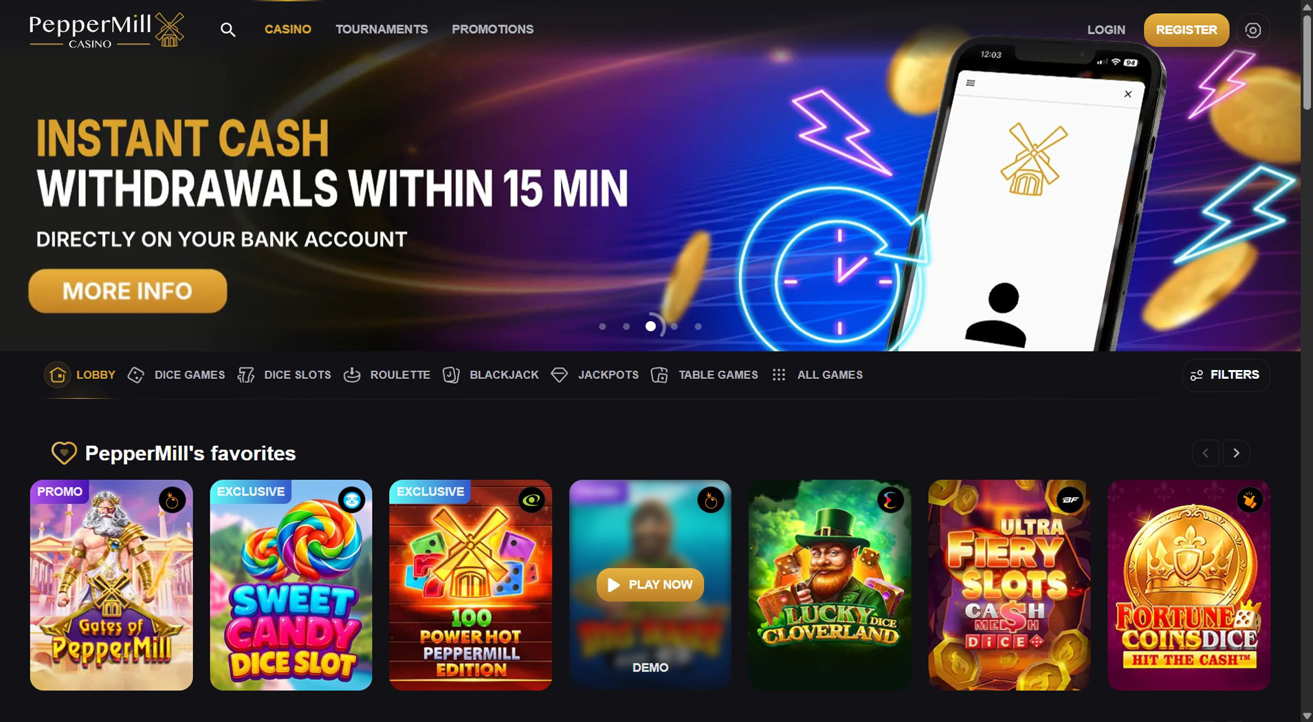 1. PepperMill Casino- Beste online casinopick